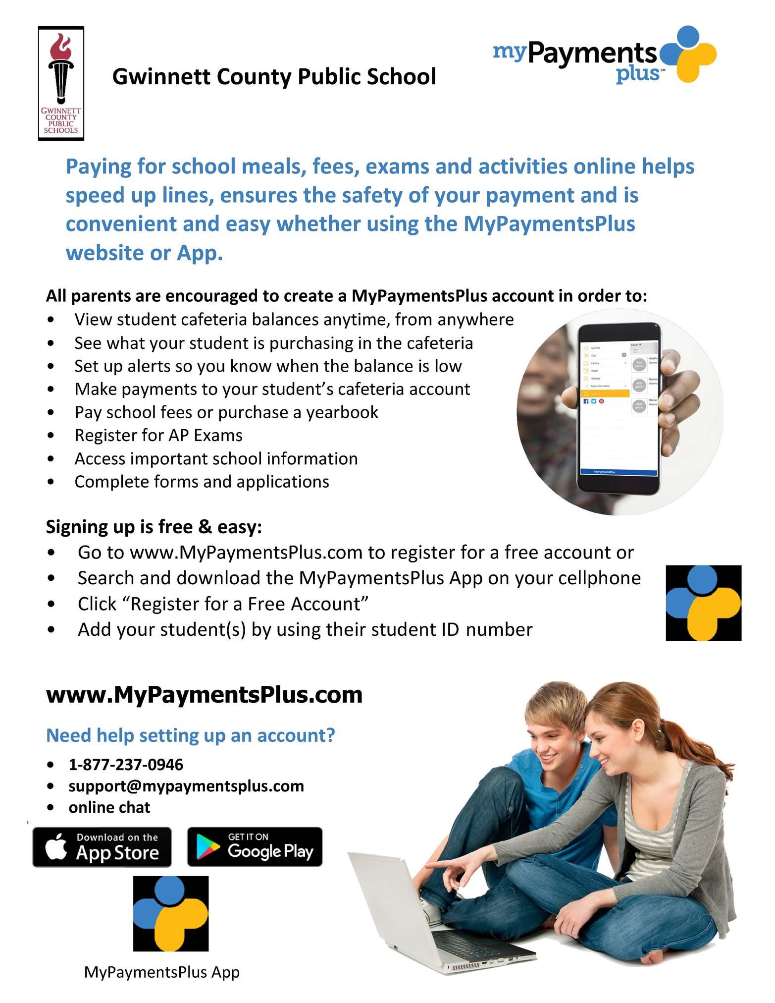 Go to www.MyPaymentsPlus.com to register for a free account.  